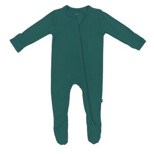 Kyte Emerald Zippered Footie Pajamas
